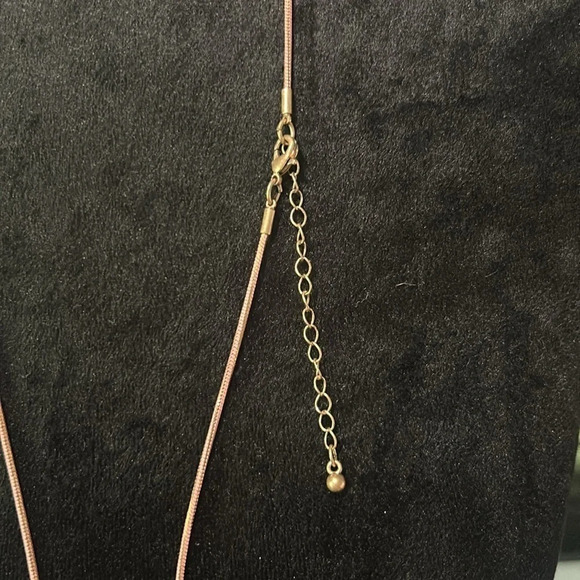 Handmade Delicate Brass‎ Chains Bell Tassel Pendent Long Rose Gold Necklace - Picture 4 of 4